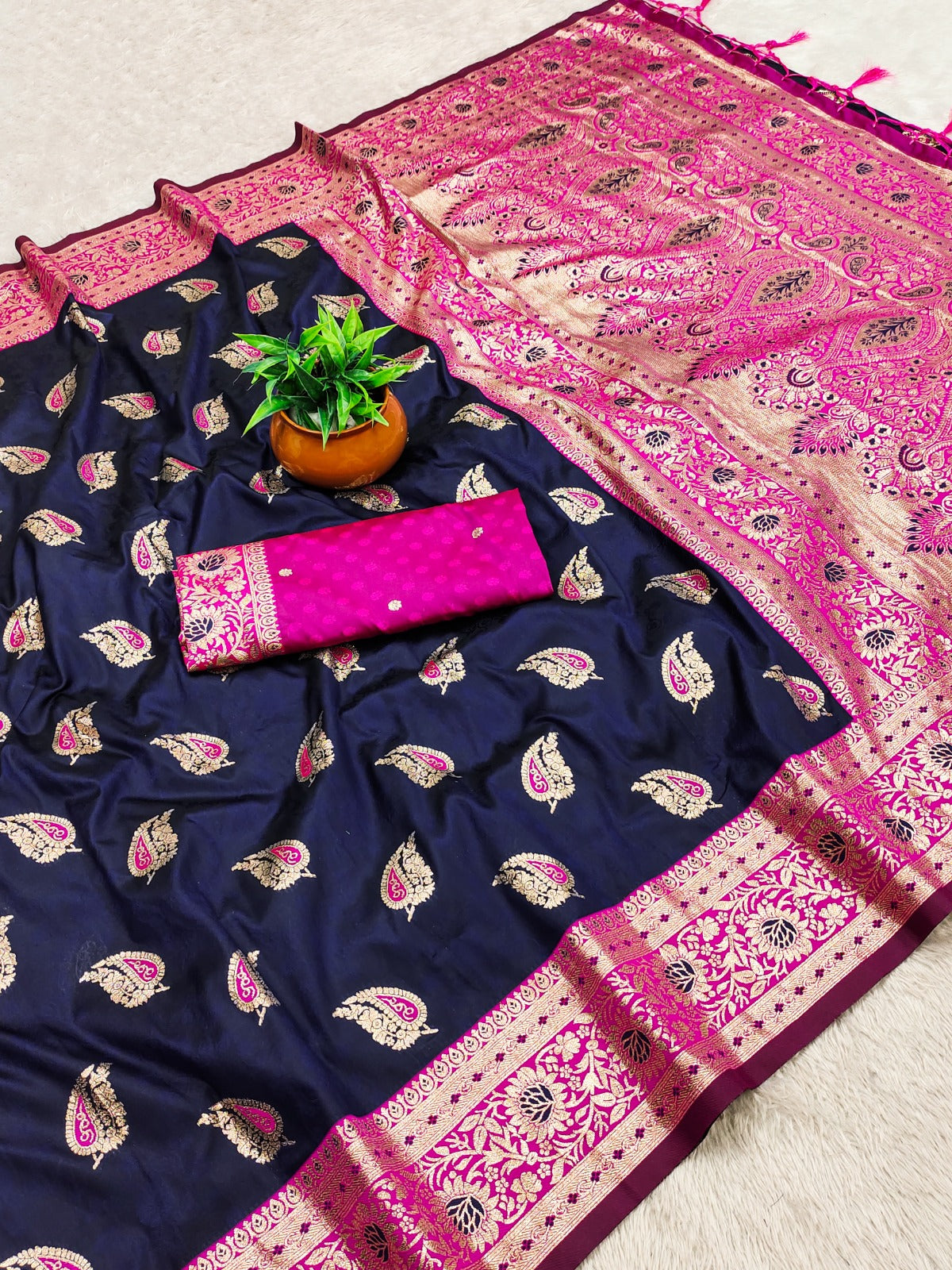 Royal Banarasi Soft Silk Zari Weave Saree for Women