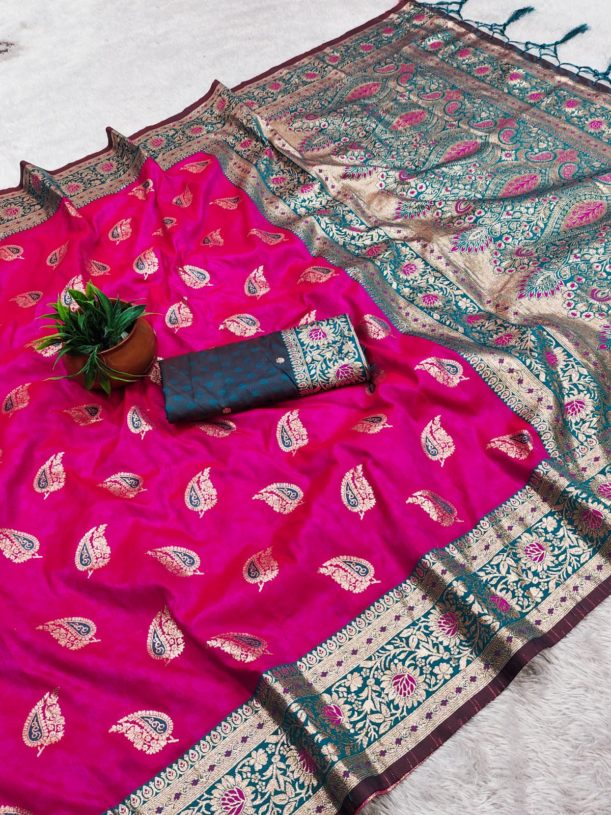 Royal Banarasi Soft Silk Zari Weave Saree for Women