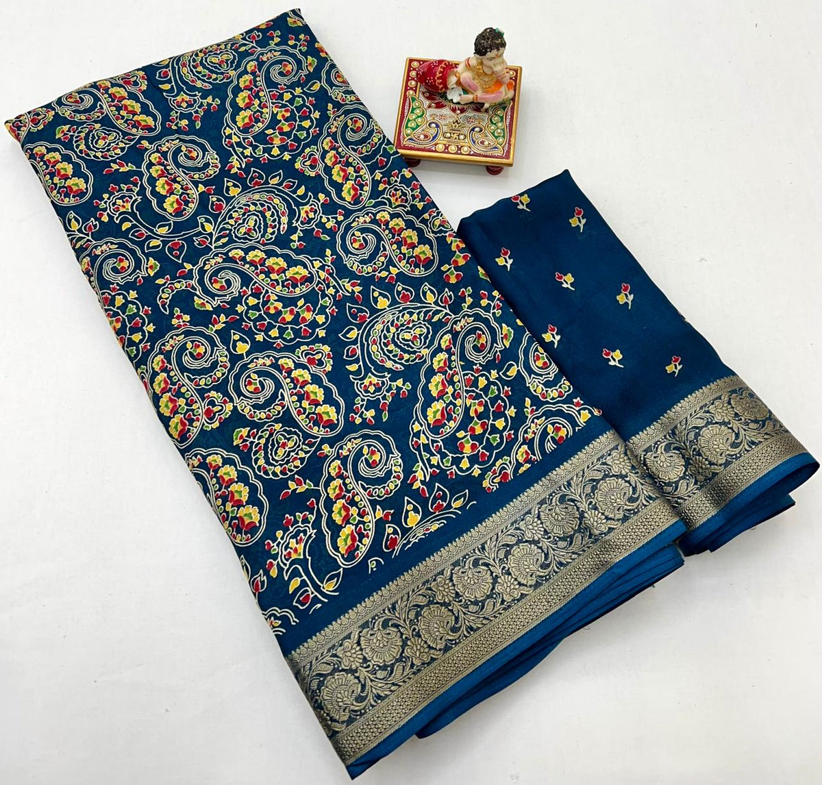 Classic Calcutta Moss Designer Saree for Women