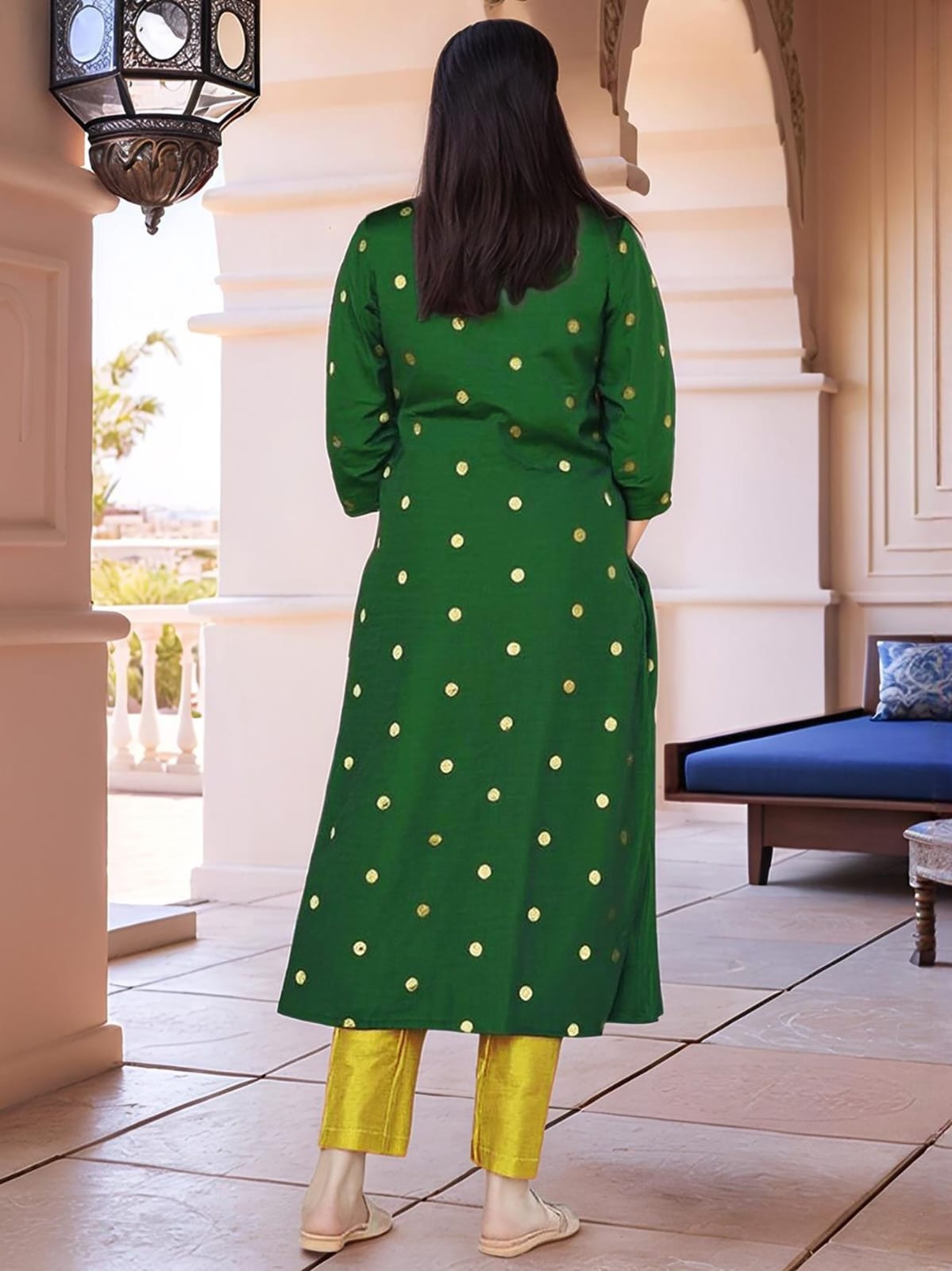 Elegant Green Art Silk Kurta Set with Dupatta for Women