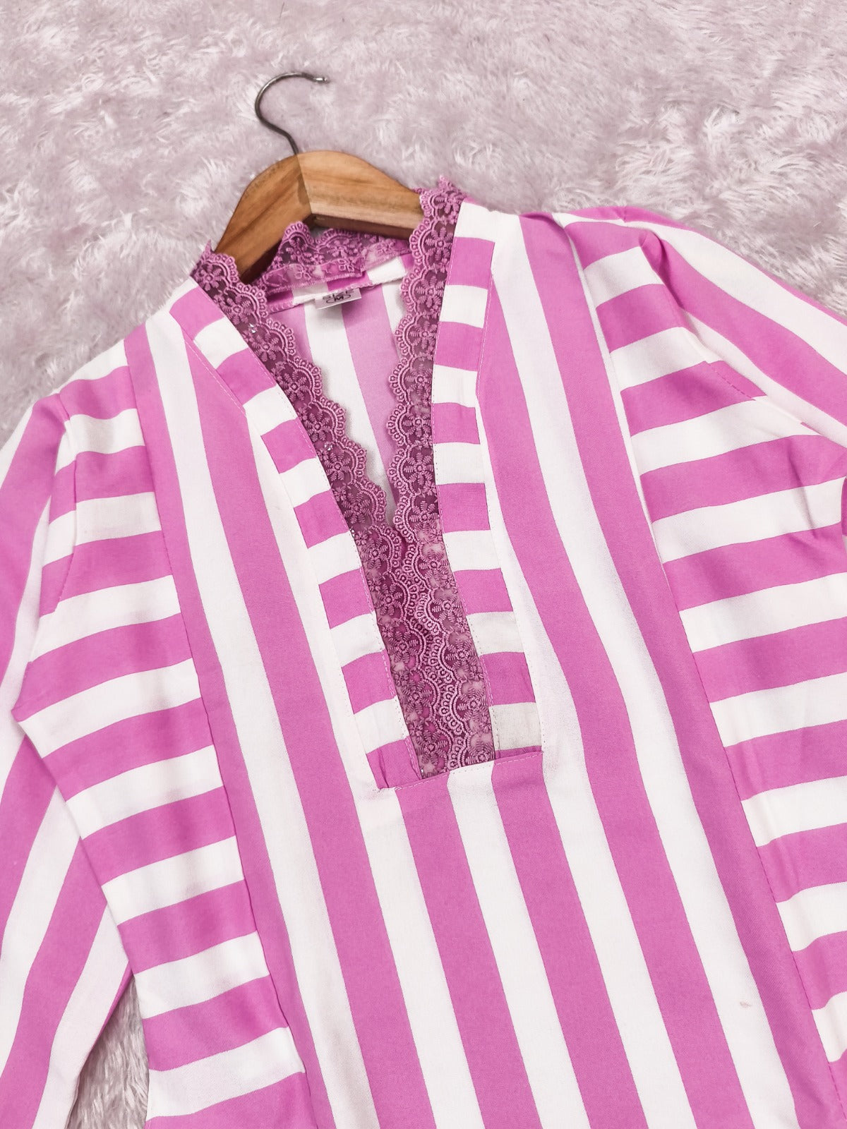 Elegant Lilac Straight Kurta with Palazzo Set for Women