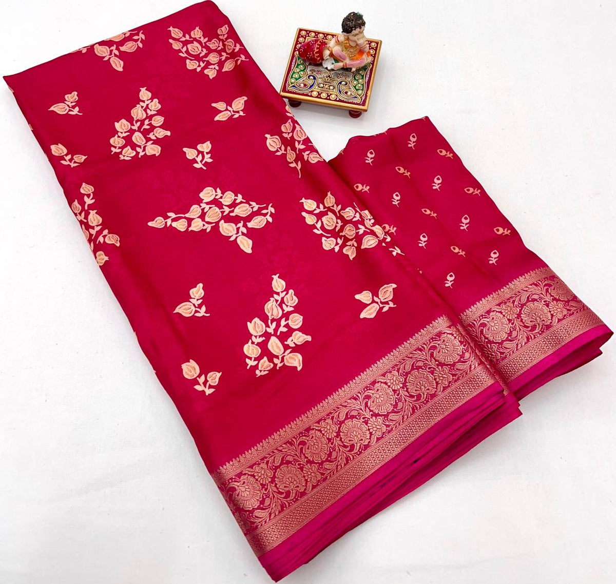 Calcutta Moss Mellow Georgette Printed Saree for Women