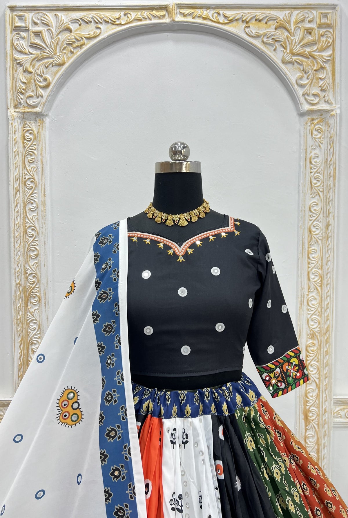 Vibrant Multicolor Navratri Lehenga Choli Set for Women