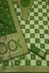 Green Paithani Style Zari Woven Unstitched Suit Material for Women