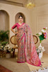 Tissue Handloom Cotton Saree with Zari Weave & Floral Print for Women