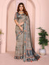 Elegant Grey Chanderi Saree for Contemporary Ethnic Styling for Women