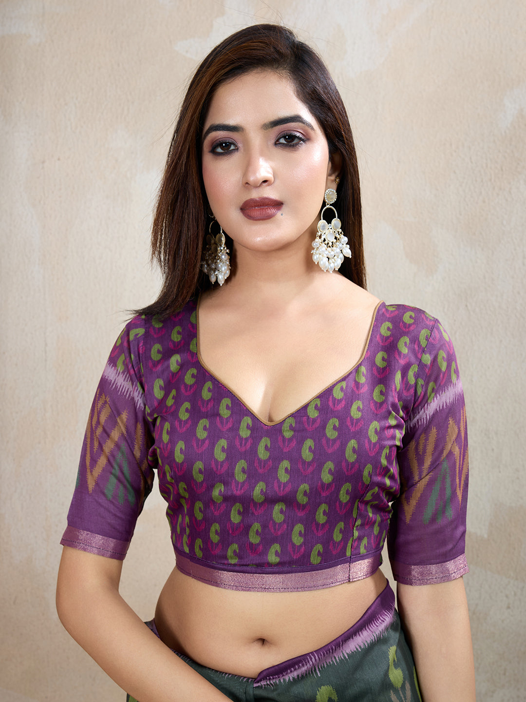Charcoal Chanderi Cotton Saree with Multicolor Woven Motifs for Women