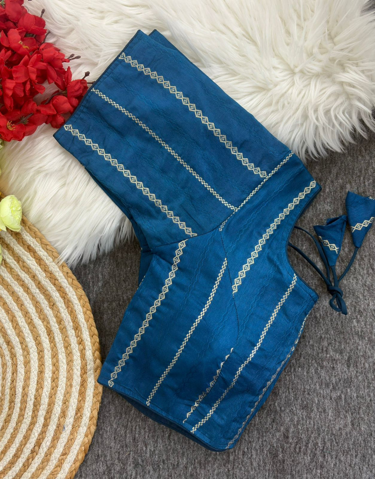 Banarasi Silk Golden Jari Padded Blouse