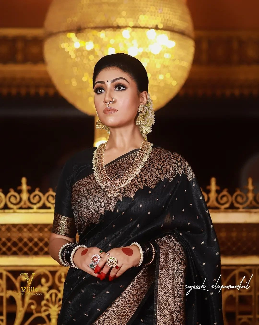 Black Banarasi Soft Silk Jacquard Zari Saree