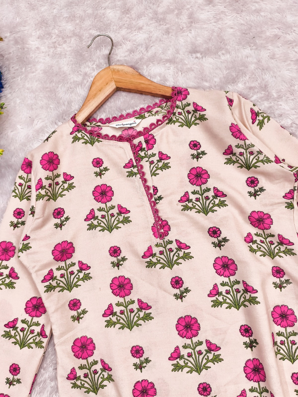 Floral Printed Rayon Straight Kurta Pant Set for Women
