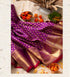 Purple Banarasi Soft Silk Jacquard Zari Saree for Women