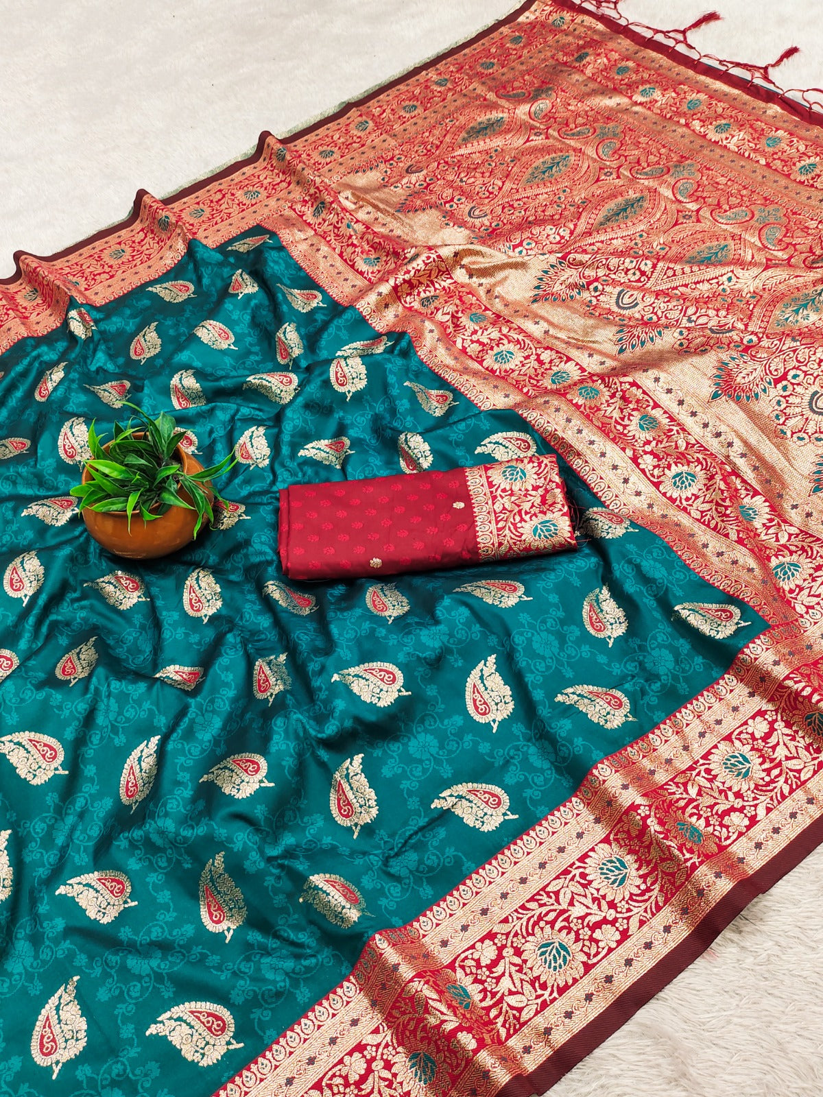 Royal Banarasi Soft Silk Zari Weave Saree for Women
