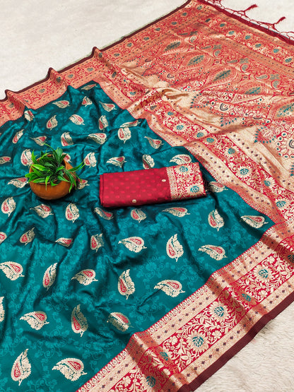 Royal Banarasi Soft Silk Zari Weave Saree for Women