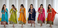 vichitra Jacquard Woven Gown Dupatta Set