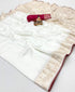 Designer Off White Maslin Silk Zari Saree for Women