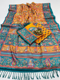 Digital Premium Pashmina Saree with Shawl & Blouse