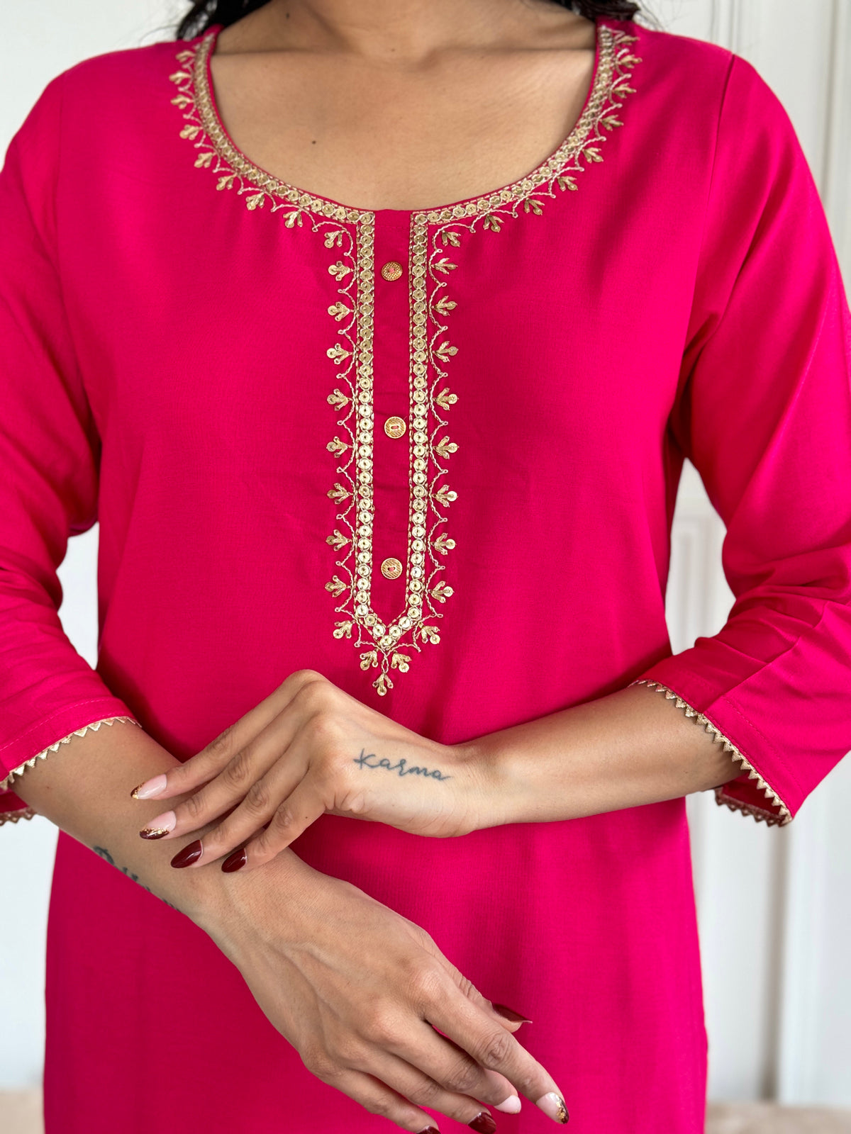 Elegance Embroidered Kurta Set for Women