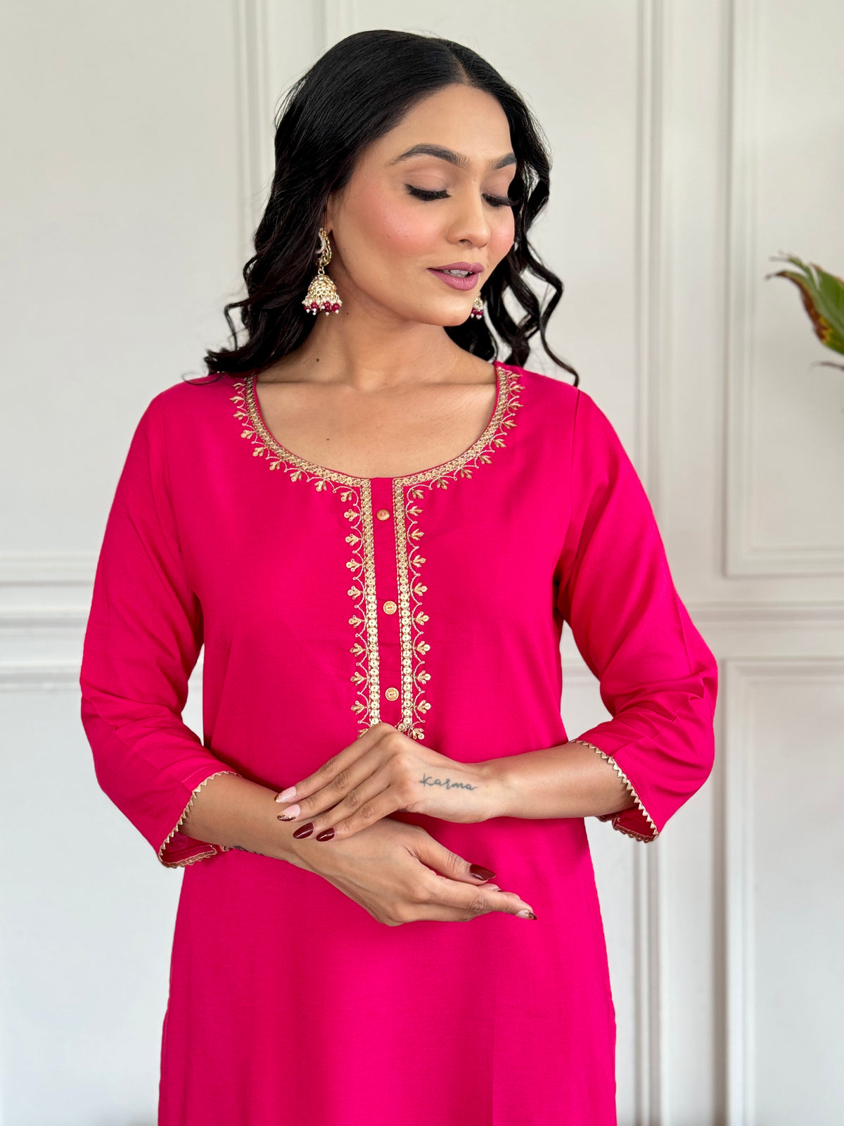 Elegance Embroidered Kurta Set for Women