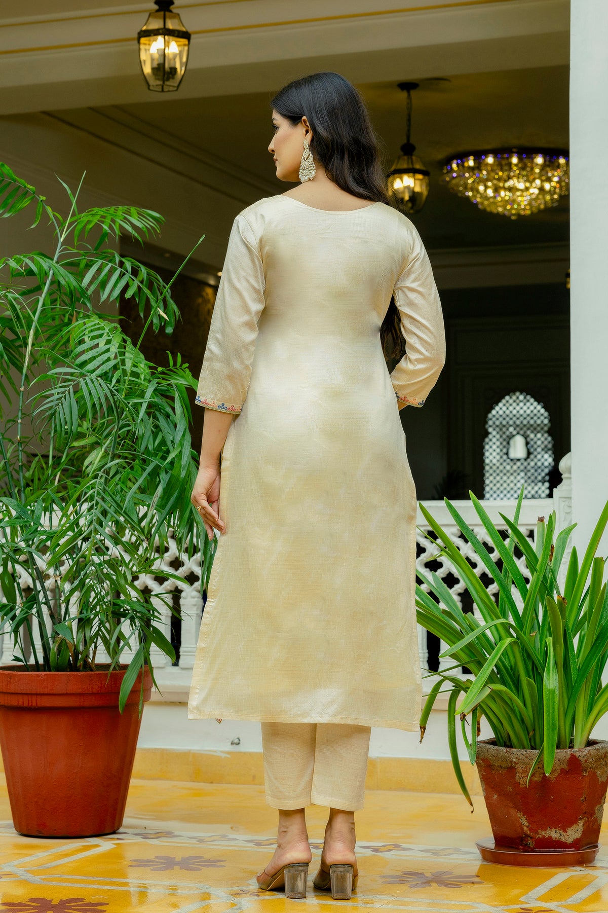 Elegant Camel Shade Salwar Suit Set for Women