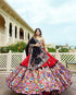 Elegant Mirror Work Navratri Lehenga Choli Set for Women
