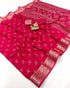 Festive Red Georgette Saree With Rich Zari Border for Women