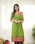 Green Elegant Traditional Kurti Set for Women