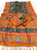 Heritage Paisley Pashmina Saree