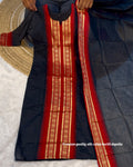 Kanchi Cotton Zari Woven Kurti Set with Traditional Dupatta