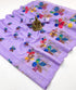 Lavender Floral Aari Work Linen Saree with Blouse for Women