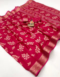 Calcutta Moss Mellow Georgette Printed Saree