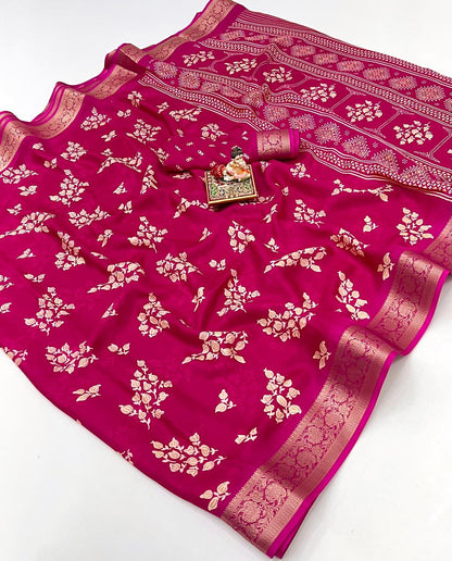 Calcutta Moss Mellow Georgette Printed Saree for Women