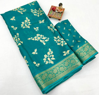 Calcutta Moss Mellow Georgette Printed Saree for Women