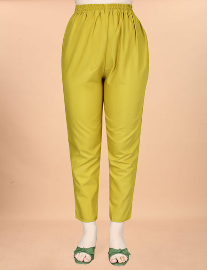 Mustard Embroidered Kurta Pant Dupatta Set for Women