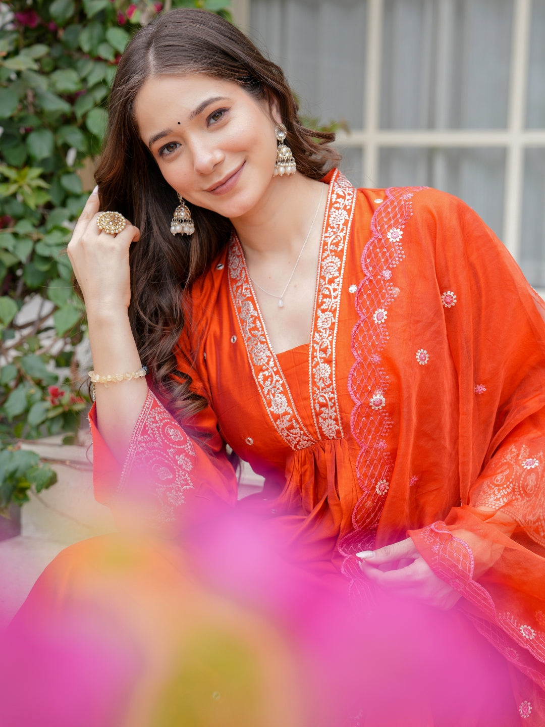 Orange Radiance Salwar Suit