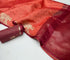Coral Orange Bandhani Silk Saree with Zari Elephant Border for Women