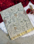 Premium Handloom Silk Saree with Handkatha