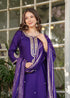 Royal Purple Chanderi Kurta Pant Dupatta Set Women for Women