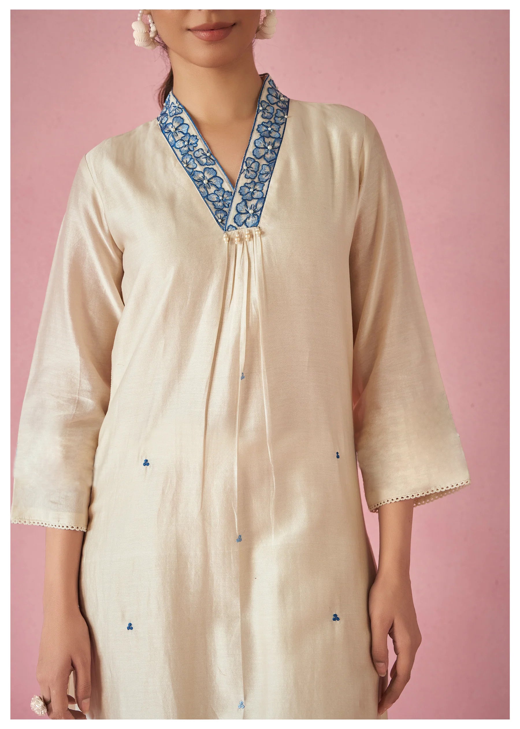 Rayon Elegance Embroidered Suit Set with Organza Dupatta