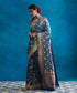 Royal Blue Banarasi Soft Silk Saree with Zari Work for Women