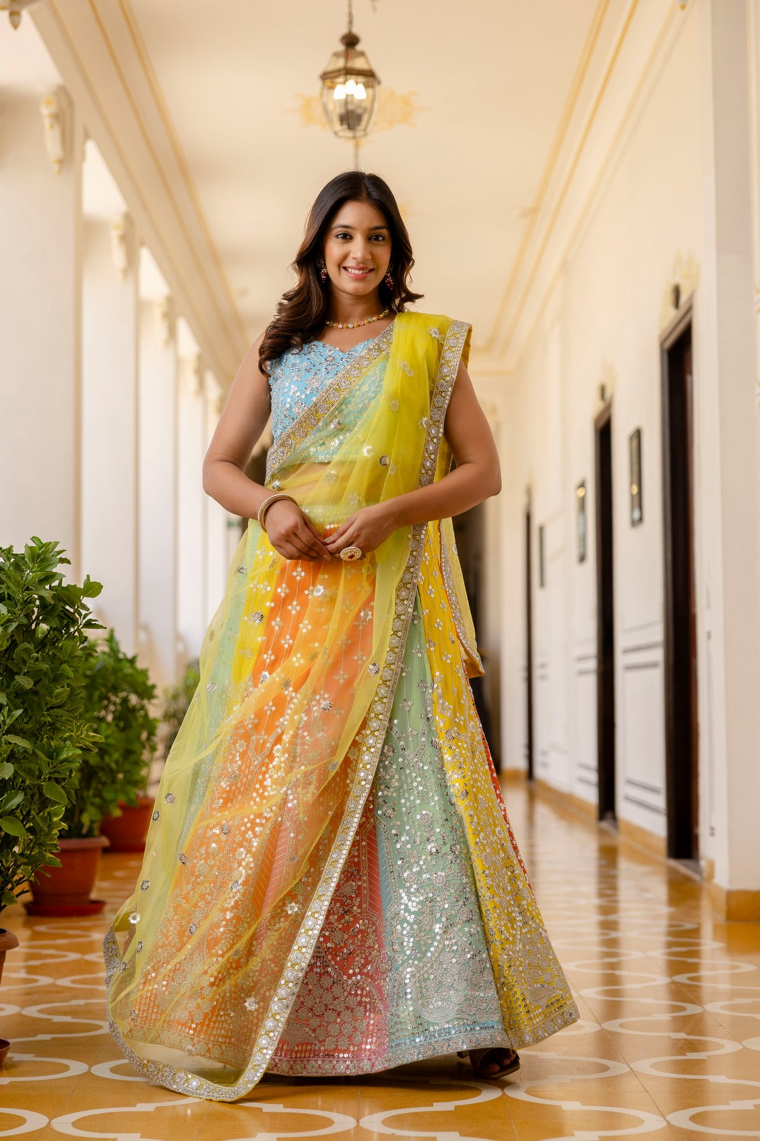 Starfall Luxe Sequin Georgette Lehenga for Women