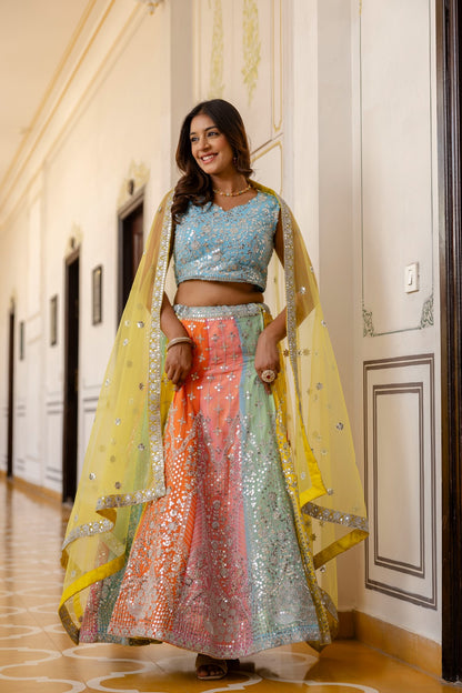 Starfall Luxe Sequin Georgette Lehenga for Women