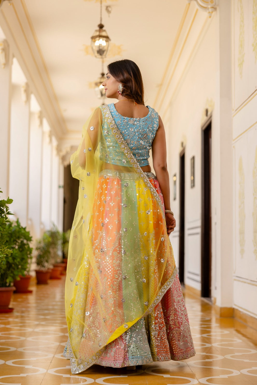 Starfall Luxe Sequin Georgette Lehenga for Women