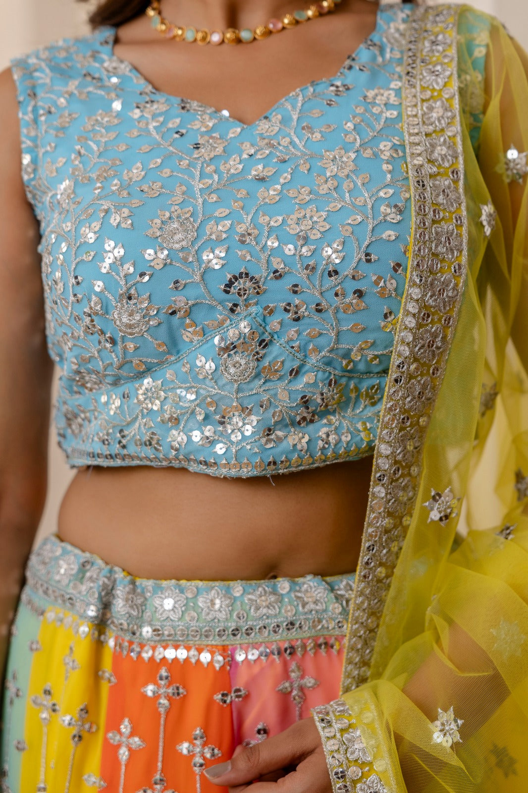 Starfall Luxe Sequin Georgette Lehenga for Women