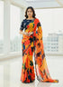 Sunset Mosaic Mirror Designer Saree for Women