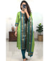 Trendy Green Ethnic Kurti Dupatta Set for Festive Wear for Women