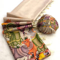 Tussar Silk Kalamkari Printed Saree with Blouse