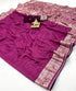 Wedding Wear Maslin Silk Zari Woven Saree for Women