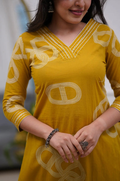 Yellow Chanderi Radiance Embroidered Suit for Women