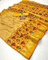 Designer Yellow Patola Border Pashmina Silk Saree for Women