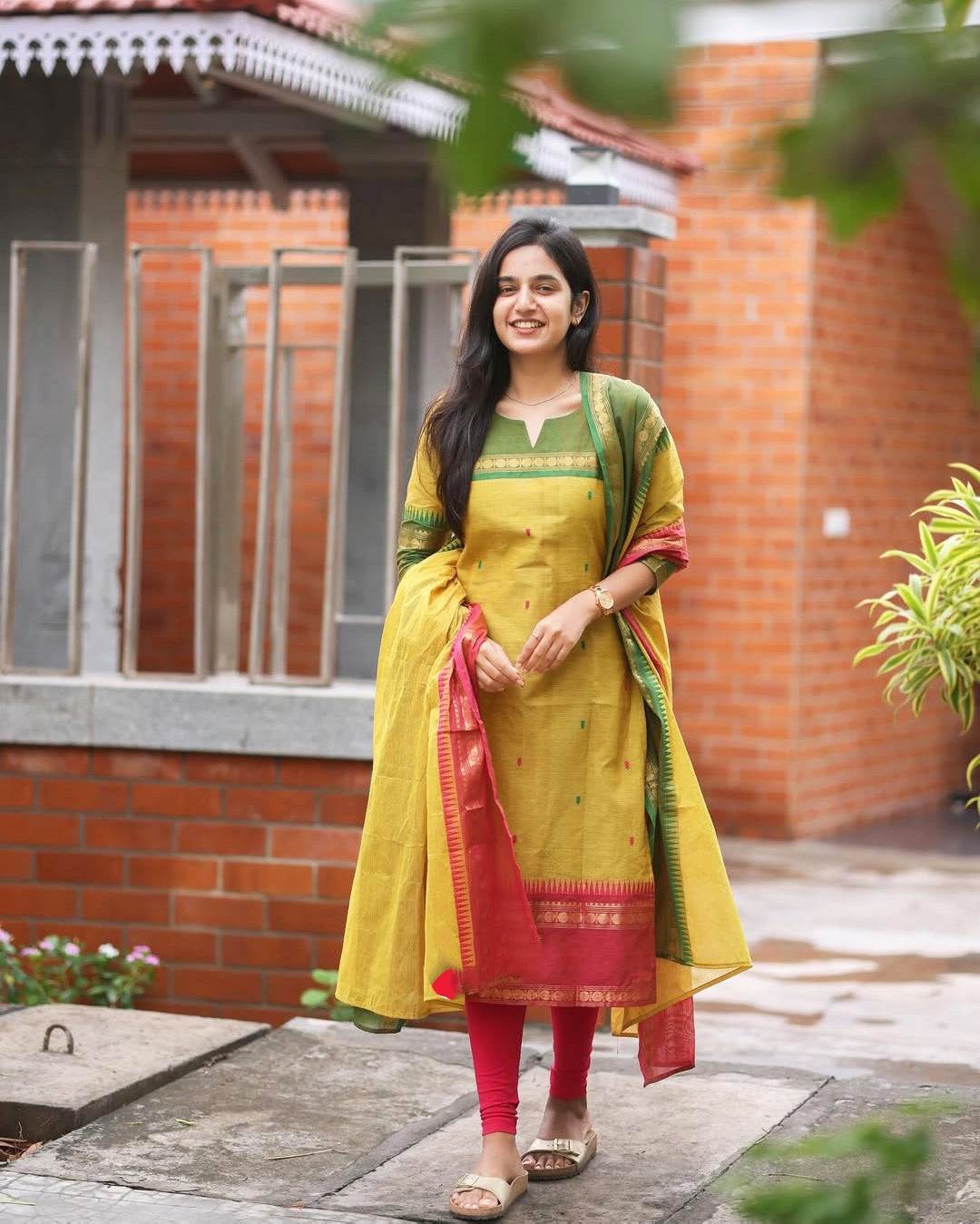 Yellow Royal Touch Kurti Set for Women